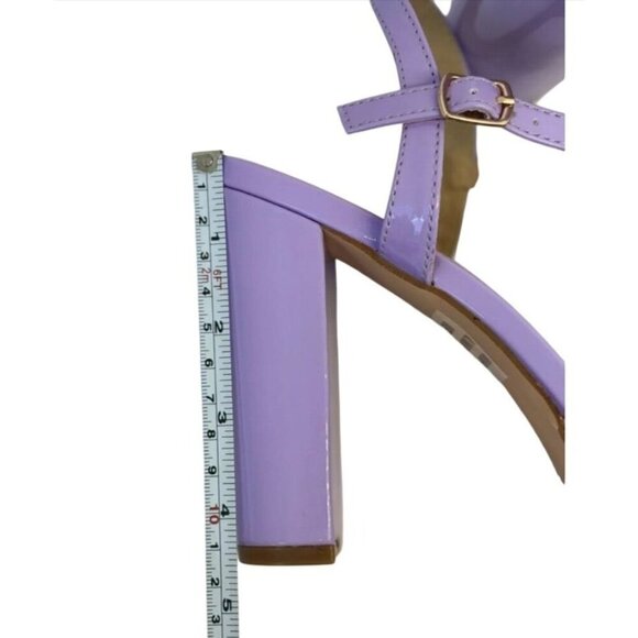 KAYLEEN / Nahlah-7 / Lavender / Lila /Block Heel / Sandals With Adjustable Strap - Picture 5 of 7